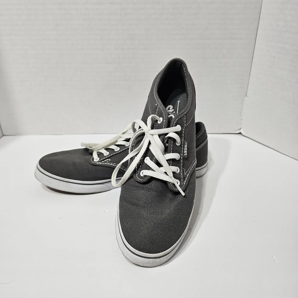 Vans Women's sz 9 Gray Canvas Uppers Lace Up